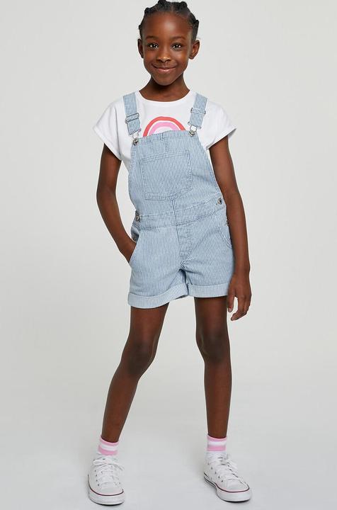 Actual product image La Redoute Collections Bib shorts with stripes (116)