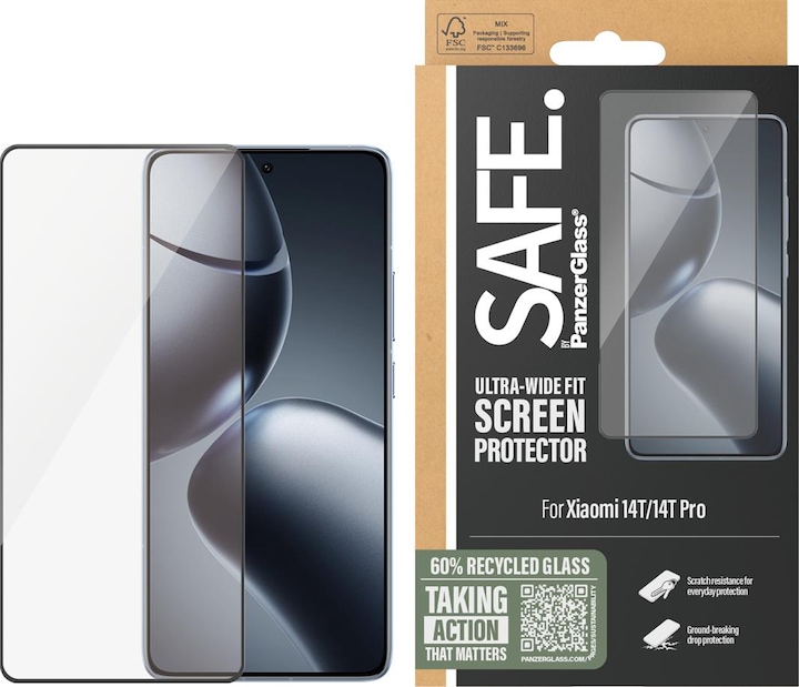 Actual product image PanzerGlass SAFE. (1 Piece, Xiaomi 14T)