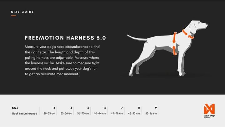 Produktbild Non-Stop Dogwear Freemotion Harness 5.0 (S, Hund, Hundesport)