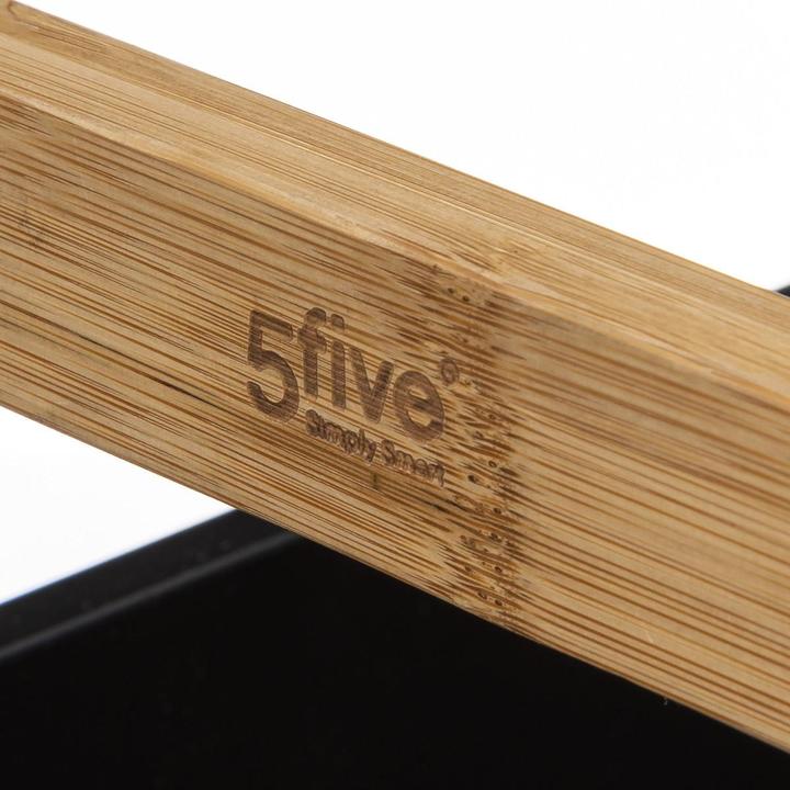 Image du produit 5Five Trolley, trois boîtes de rangement - Bois / Noir