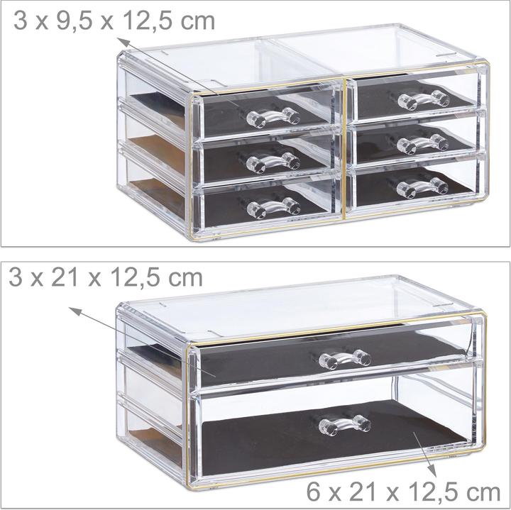 Image du produit Relaxdays Organisateur de maquillage