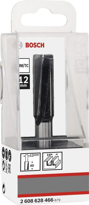 Produktbild Bosch Professional Zubehör Nutfräser, 12 mm, D1 16 mm, L 40 mm, G 81 mm
