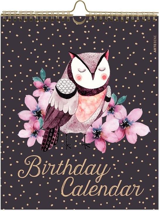 Image du produit Artebene Calendrier d'anniversaire 21x26 hibou (21 x 26 cm)