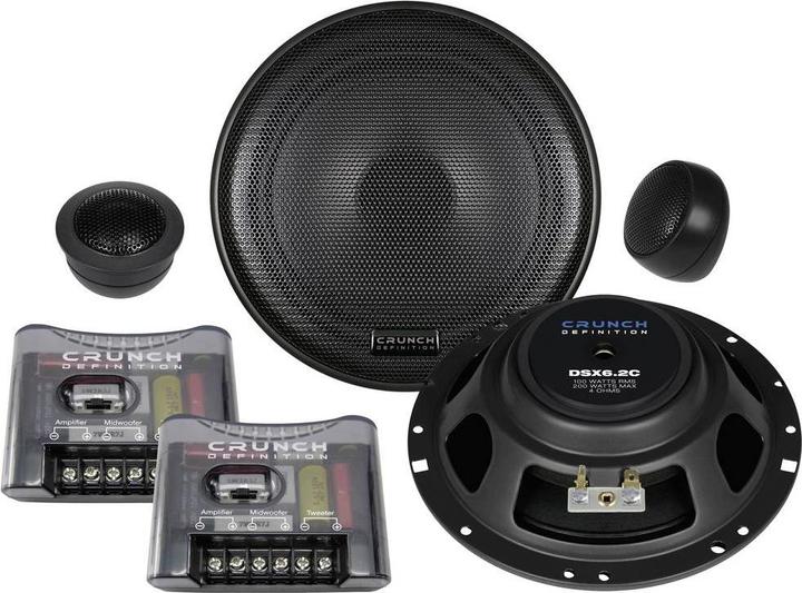 Crunch DSX6.2C Haut-parleur encastrable à 2 voies 200 W Contenu : 1 pc. (200 W)
