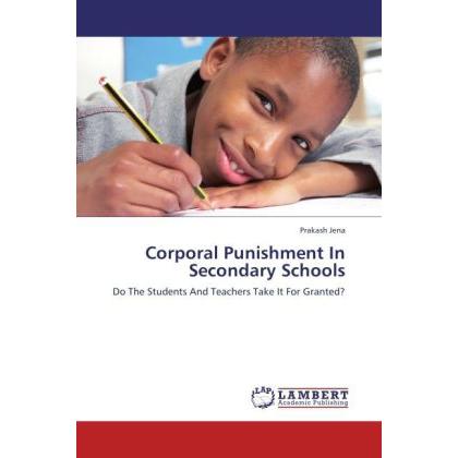 Corporal Punishment In Secondary Schools, Fachbücher