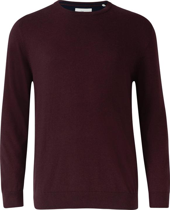 Actual product image s.Oliver Strickpullover Baumwollpullover mit Logo-Stickerei (5XL)