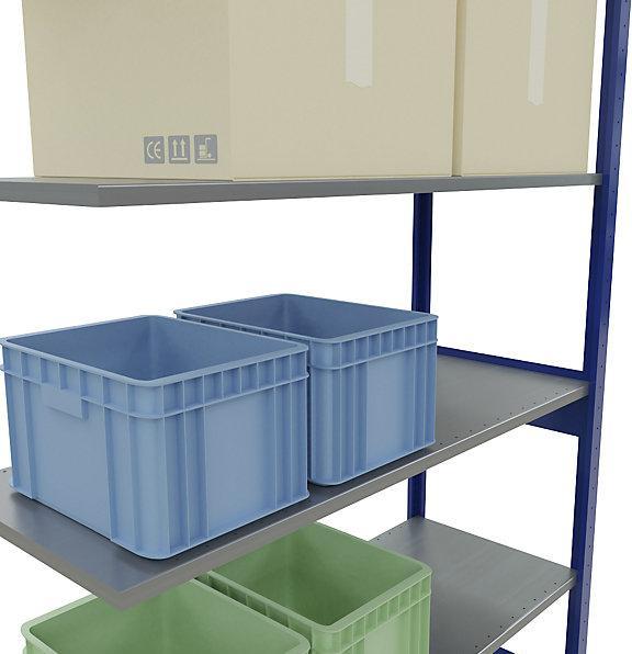 Actual product image eurokraft pro boltless shelving, single row