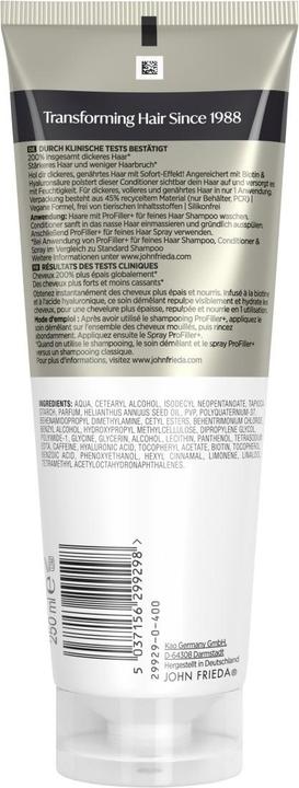 Produktbild John Frieda PROfiller+ Kräftigender Conditioner 250ml (250 ml)