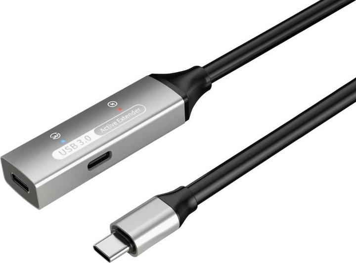 Produktbild PremiumCord USB-C repeater and extension cable Male-Female, 5Gbps Aluminum 5m (5 m)