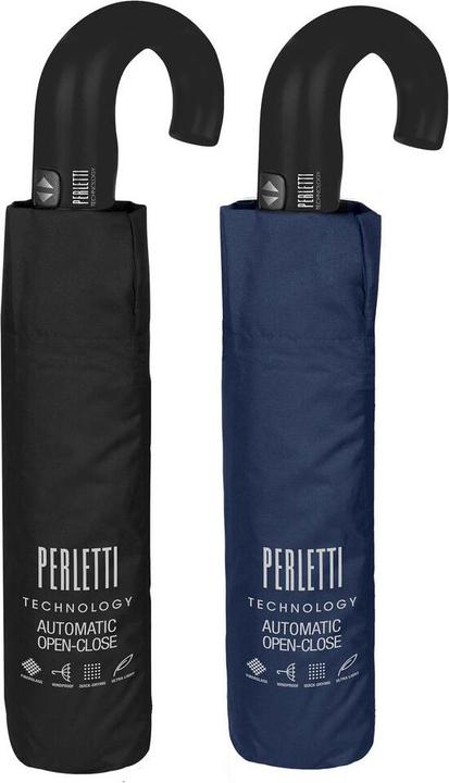 Produktbild Perletti Automatic folding dark colors umbrella assorted 65cm