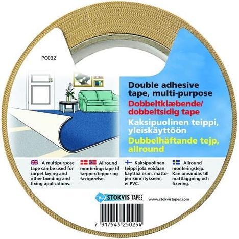 Stokvis Tapes, Klebeband, Taeppetape med label 50MMX25M