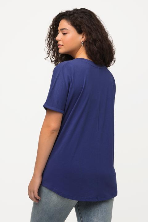 Produktbild Ulla Popken T-Shirt, Spray-Design, Oversized, Rundhals, Halbarm (46, 48)