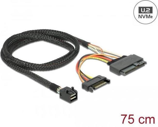 Produktbild Delock SFF-8643 auf U.2 Port Kabel (75 cm, Mini-SAS)