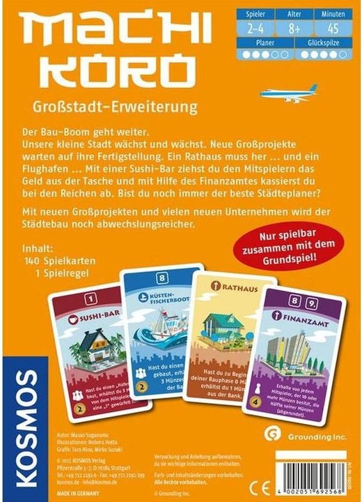 Produktbild Kosmos Machi Koro: Grossstadt - Erweiterung (Deutsch)