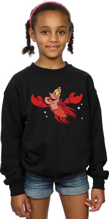 Actual product image Disney Girls The Little Mermaid Sebastian Bubbles Sweatshirt (128)