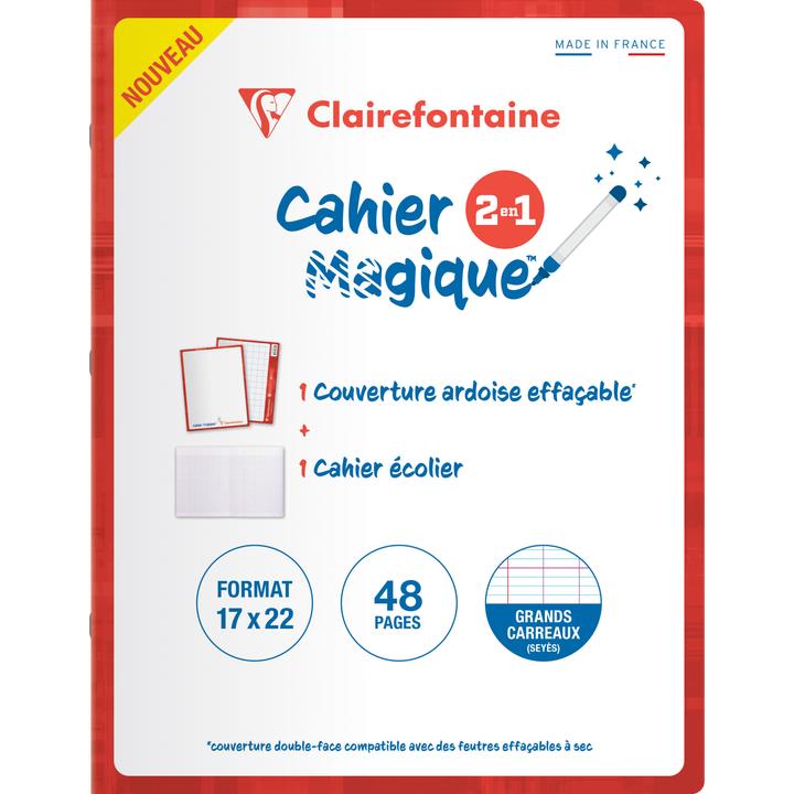 Actual product image Clairefontaine Cahier Magique (17 x 22 cm, Checked, Hardcover)
