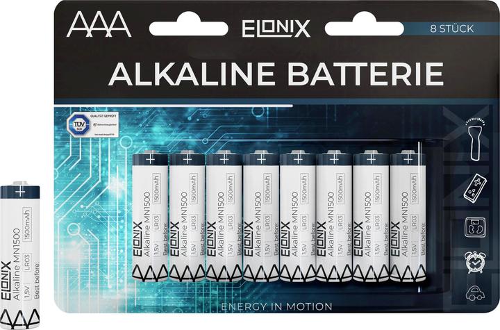 Lipo Batterie 8er Pack AAA (8 Stk., AAA)