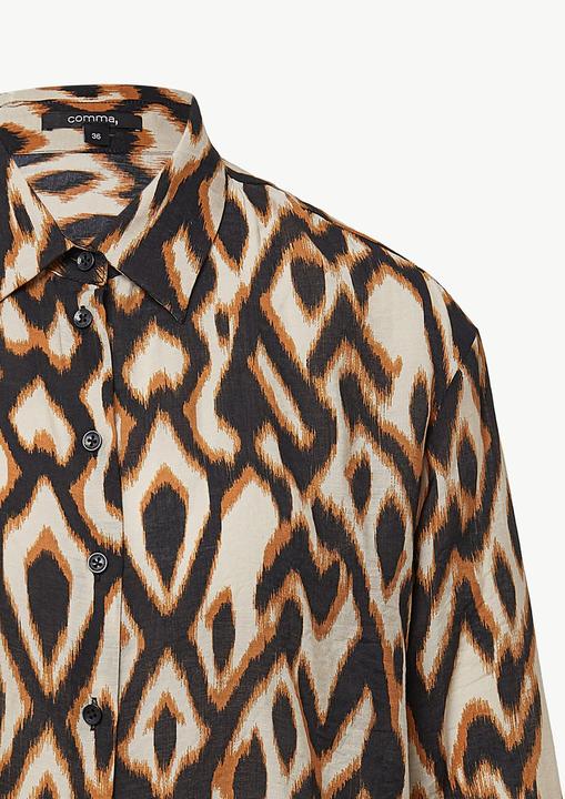 Produktbild Comma Bluse Lässige Hemdbluse aus Viskosemix mit All-over-Print (48)