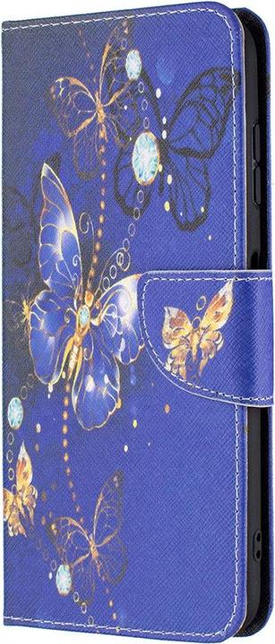 Produktbild Cover-Discount Nokia G10 / G20 - Leder Hülle Schmetterling blau (Nokia G10, Nokia G20)