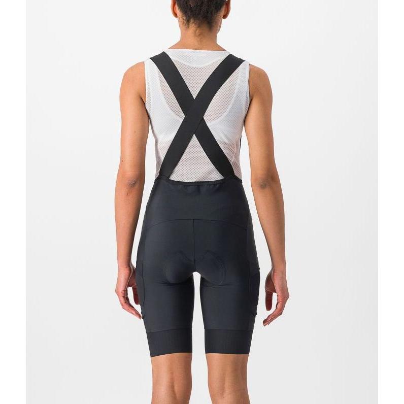 Castelli, Damen, Velohosen, Women's Unlimited Cargo Bibshorts (XL), Schwarz, XL
