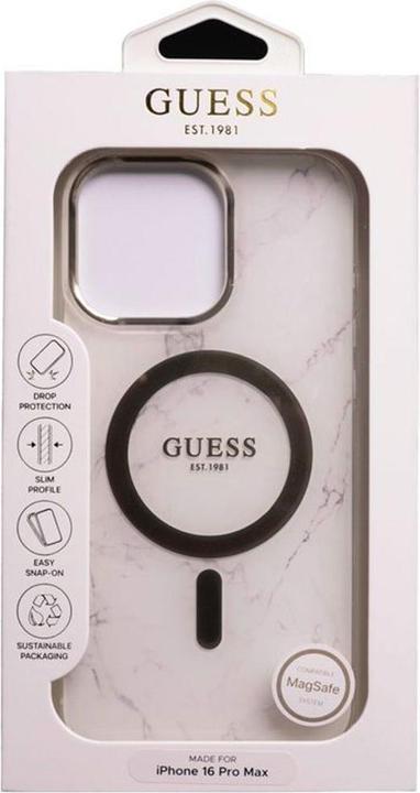 Produktbild Guess Hard Case With Marble Design (Apple iPhone 16 Pro Max)