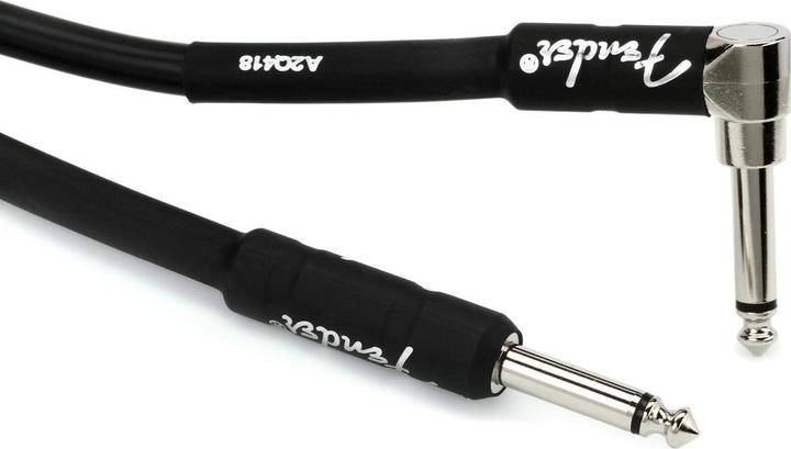 Image du produit Fender Câble Professional 7,5m bk angled (7.50 m, Câble jack 6,3 mm)