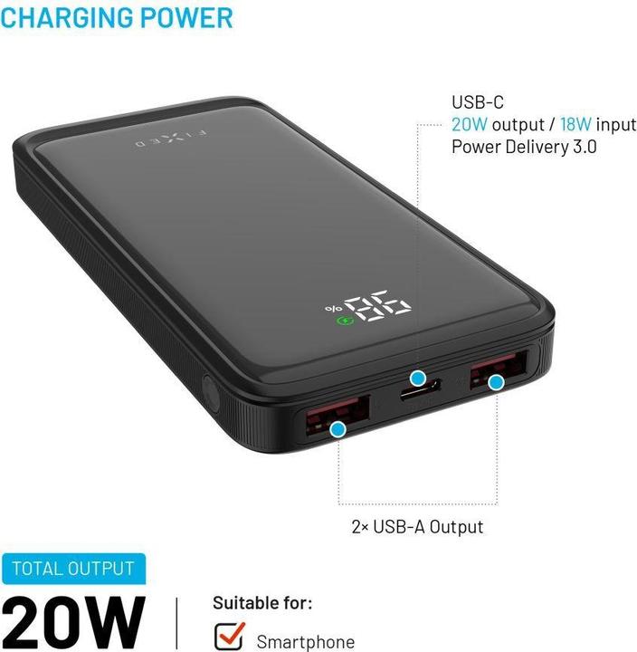 Produktbild Fixed Zen2 10, PD 20W, 10 000 mAh (10000 mAh, 20 W)