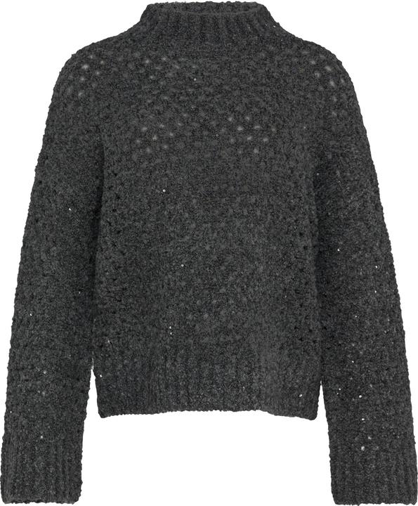 Actual product image S.Oliver Strickpullover Ajour-Pullover mit offenem Strickmuster und Trompetenärmeln (S)