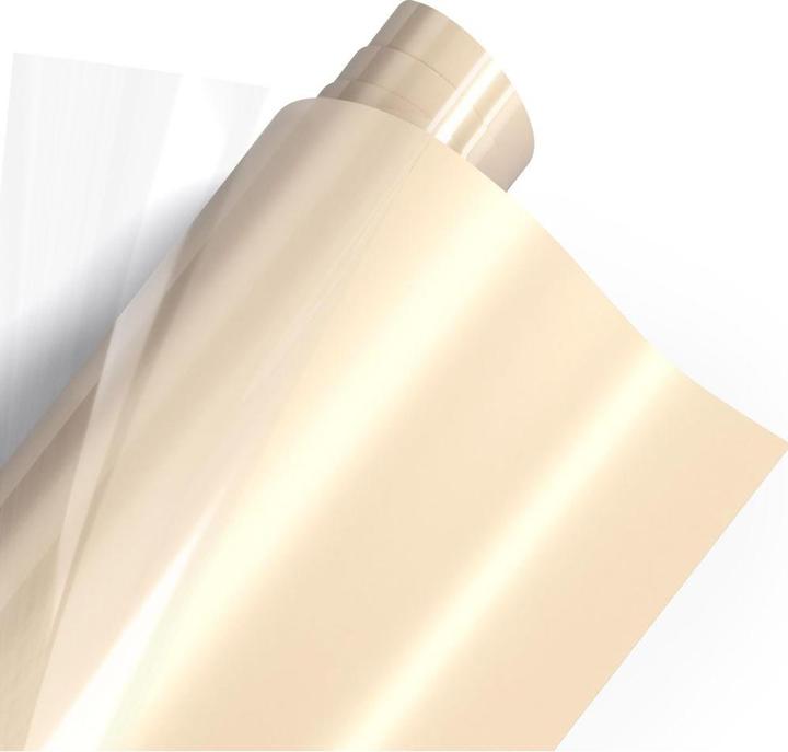 Actual product image Poli-tape Aufbügelfolie Poli-Flex turbo, 30.5 x 122 cm, Champagner