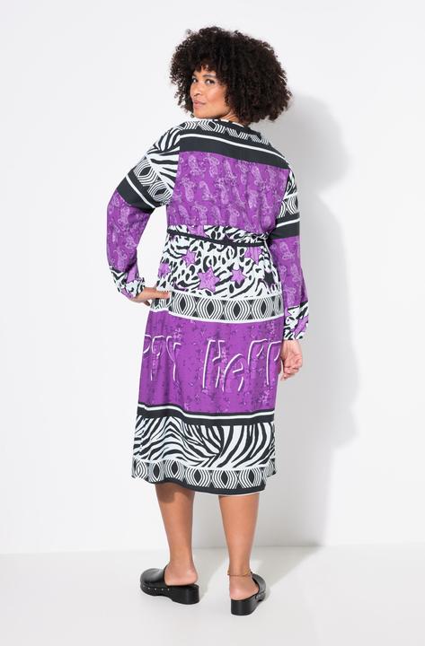 Produktbild Angel of Style Midikleid, A-Linie, Allover-Print, elastische Taille (42)