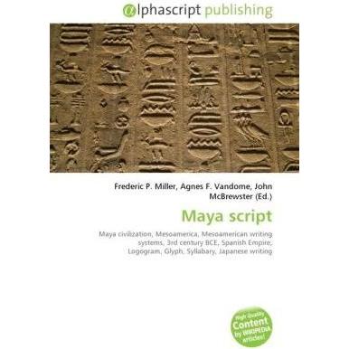 Thumbnail - Maya script, Fachbücher