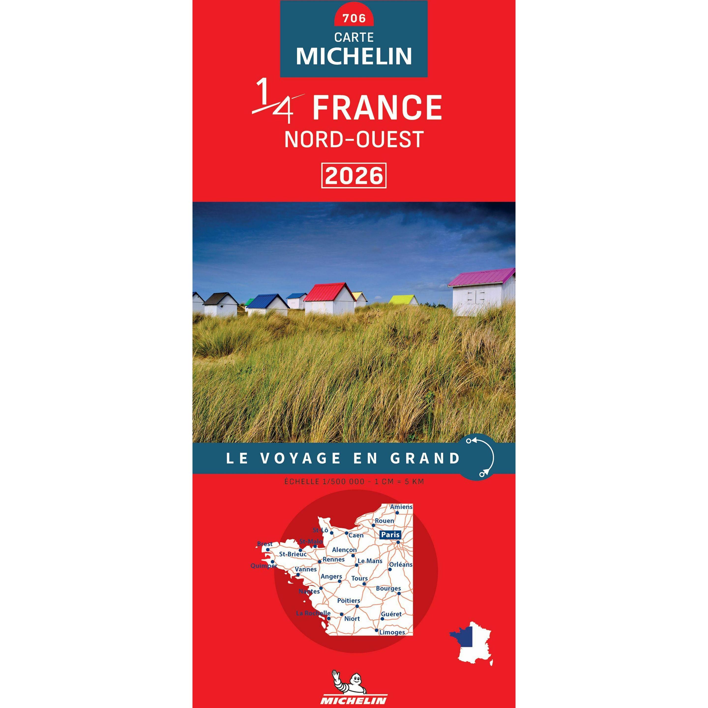 Michelin Editions Des Voyages KN.France Nord-Ouest 706 166973 (65344112)