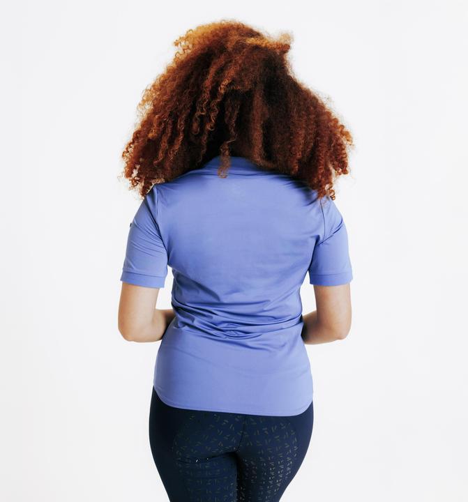Produktbild Fouganza Reit-Poloshirt kurzarm Damen blau (M)