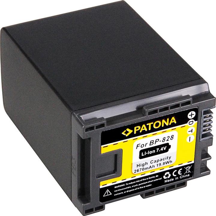Actual product image Patona Canon BP-828 (Camera battery)