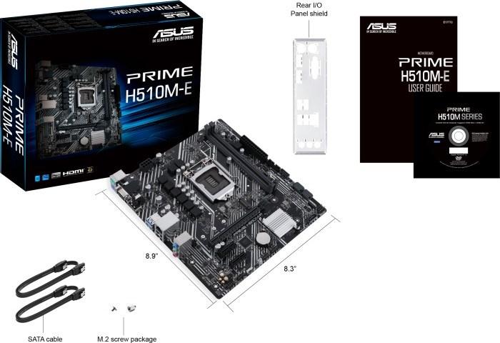 Actual product image ASUS PRIME H510M-E (LGA 1200, Intel H510, mATX)