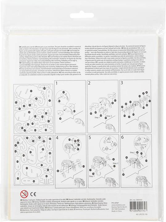 Productafbeelding Creativ Company 3D-figuren om in elkaar te zetten