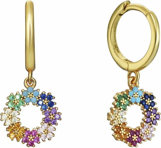 Viceroy PÅ¯vabnÃ© pozlacenÃ© nÃ¡uÅ¡nice kruhy Trend 13049E100-39 (L)