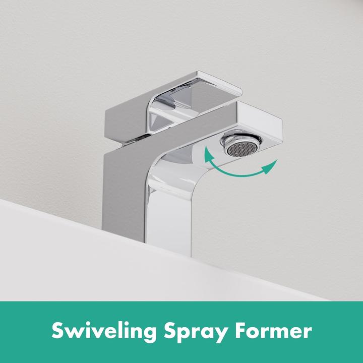 Produktbild hansgrohe Vernis Shape Einhebel-Waschtischarmatur 100 mit isolierter Wasserführung ohne Ablaufgarnitur