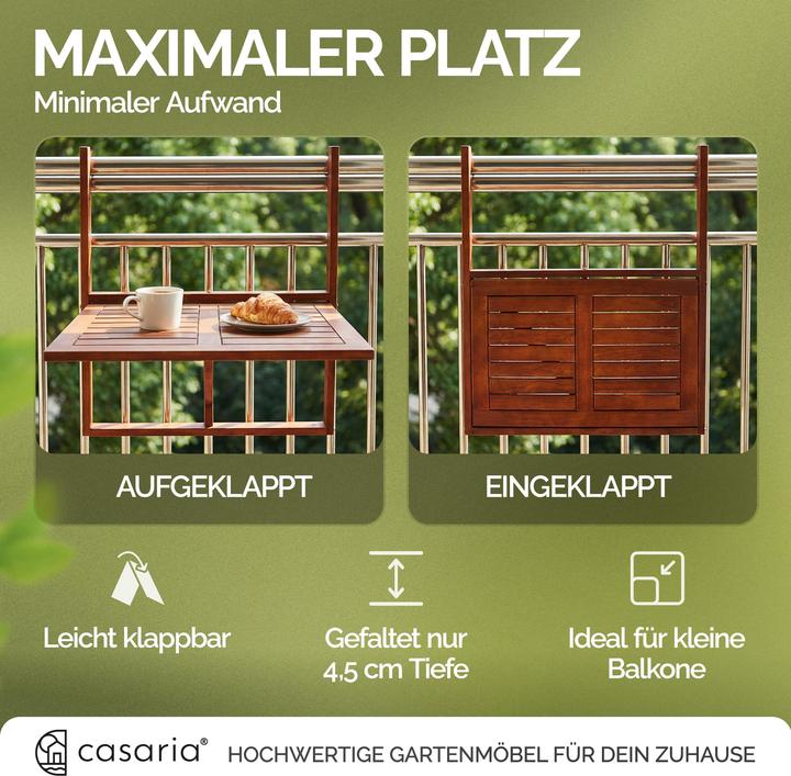 Image du produit Casaria Table de balcon (45 cm)