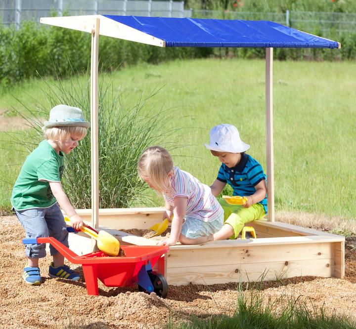 Produktbild Beluga Sandkasten natur mit Dach