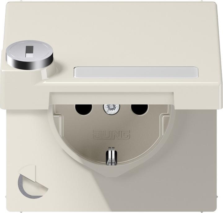Produktbild JUNG LS 1520 NAKLSL - Typ F - 1 Modul(e) - 2P - Schwarz - Thermoplast - IP44