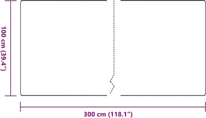 Produktbild vidaXL Läufer-Teppich (300 x 100 cm)