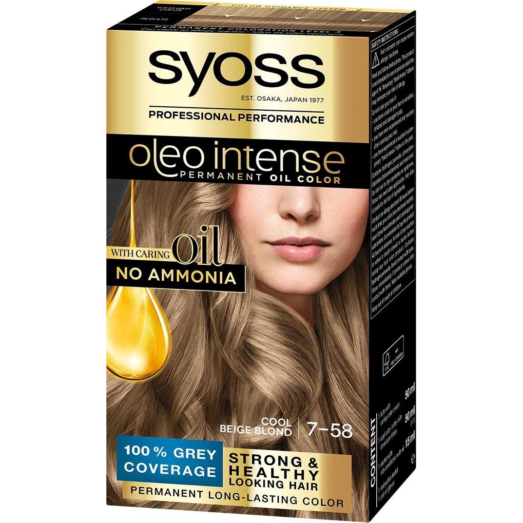 Syoss, Haarfarbe, OLIO INTENSE tinte sin amoniaco #7.58-rubio arena 5 pz (7-58)
