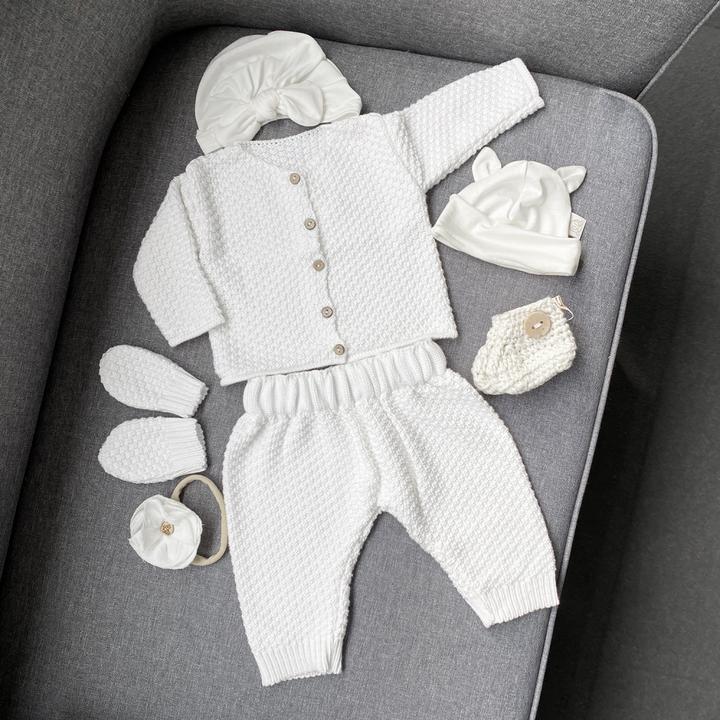 Actual product image Maylily Bamboo knitwear set Pearl