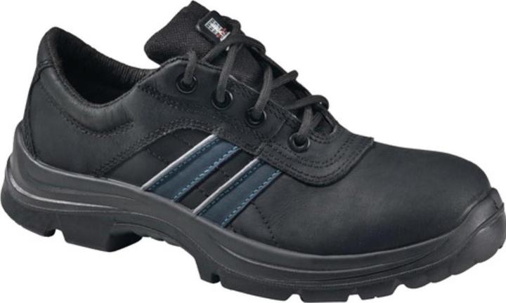Produktbild Lemaitre Sicherheitsschuh Andy Low L Grösse 45 schwarz mit blauen Besätzen S3 SRC EN ISO 20345 Büffelleder (S3, 45)