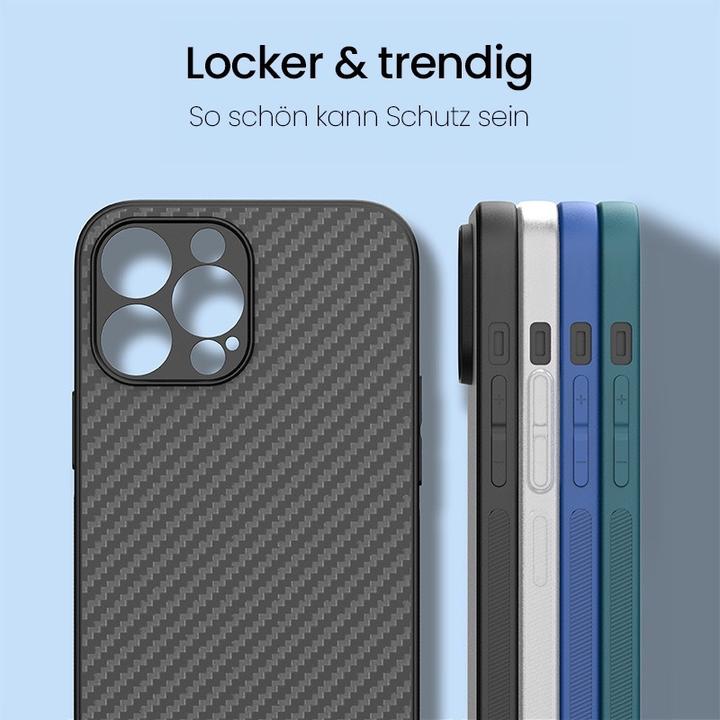 Produktbild RPD iPhone 15 Pro Max - Carbon-Optik Etui, schwarz (Apple iPhone 15 Pro Max)