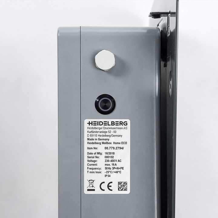Immagine prodotto Heidelberg Home Eco Europa (Tipo 2, 11 kW, 16 A, CEE 16)