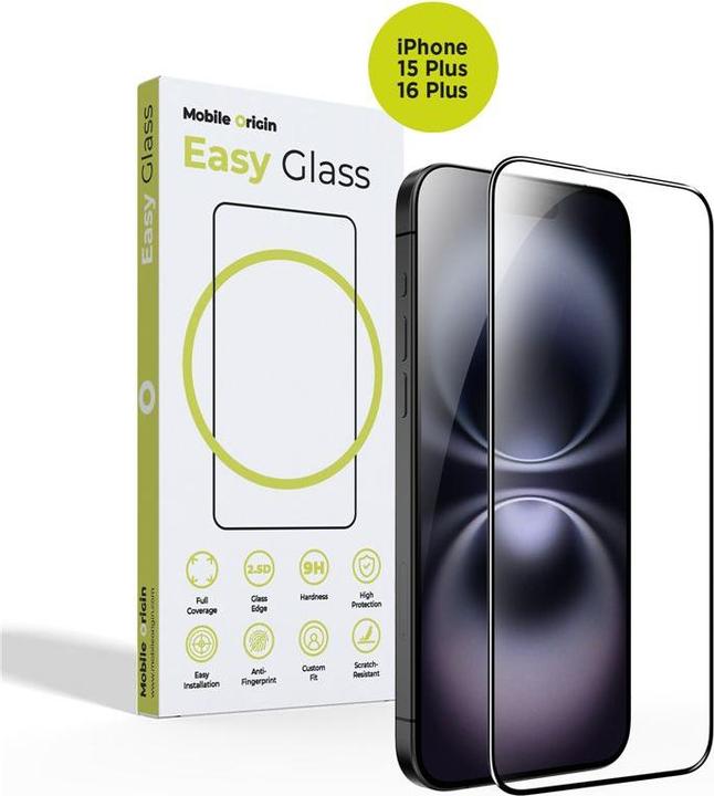 Produktbild Mobile Origin EasyGlass for iPhone 15 Plus/ 16 Plus (Apple iPhone 15 Plus, Apple iPhone 16 Plus)