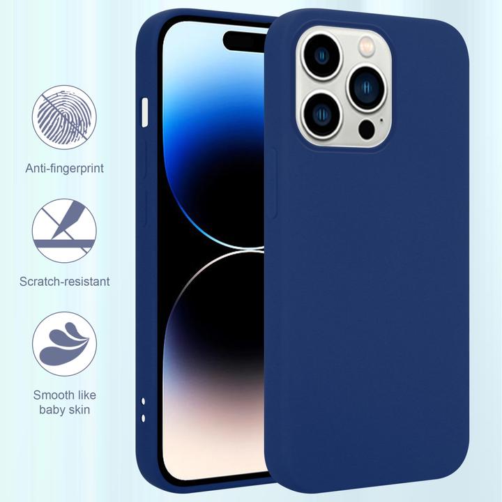Produktbild Cadorabo Hülle für Apple iPhone 14 PRO im TPU Liquid Silicone Case Style (Apple iPhone 14 Pro)