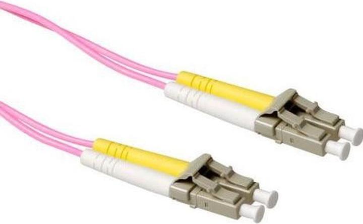 Produktbild ACT 12 meter LSZH Multimode 50/125 OM4 fiber patch cable duplex with LC connectors (12 m)